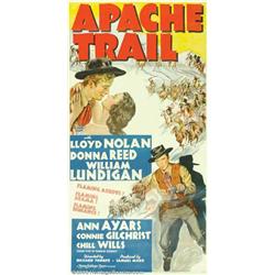 Apache Trail (MGM, 1943). Three Sheet (41" X 81").  Story of a love triangle between two brothers...