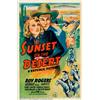 Image 1 : Sunset on the Desert (Republic, 1942). One Sheet (27" X 41"). Roy Rogers is back in action in thi...