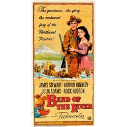 Bend Of The River (Universal, 1952). Three Sheet (41" X 81"). This wonderful Anthony Mann western...