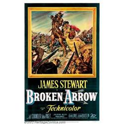 Broken Arrow (20th Century Fox, 1950). One Sheet (27  X 41 ). This unconventional Western directe...