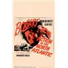 Image 1 : Action in the North Atlantic (Warner Brothers, 1943). Window Card (14" X 22") Humphrey Bogart sta...