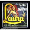 Image 1 : Laura (20th Century Fox 1944). Six Sheet (81" X81"). This large stone litho poster is from one of...