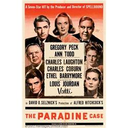 Paradine Case, The (Selznick Releasing Organization, Inc., 1947). One Sheet (27" X 41"). Hitchcoc...