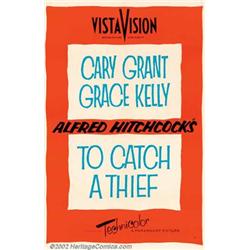 To Catch a Thief (Paramount, 1955). Teaser One Sheet (27" X 41"). The ever-stylish Hitchcock cape...