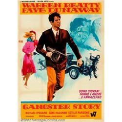 Bonnie and Clyde (Warner Brothers, 1967). Italian (54" X 39"). Arthur Penn's gripping tale about...