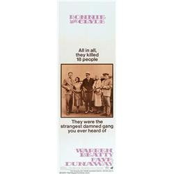 Bonnie and Clyde (Warner Brothers, 1967). 4 Door Panels (20" X 60"). Arthur Penn's masterful crim...