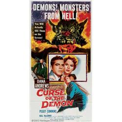 Curse of the Demon (Columbia, 1957). Three Sheet (41" X 81"). Jacques Tourneur directed this clas...