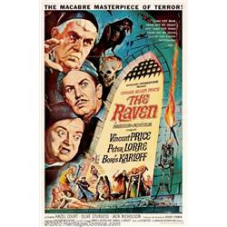 The Raven (AIP, 1963). One Sheet (27" X 41"). Roger Corman directed this satirical take on the ho...
