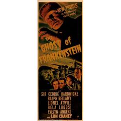 Ghost of Frankenstein (Universal, 1942). Insert (14" X 36"). The last of Universal's solo Franken...
