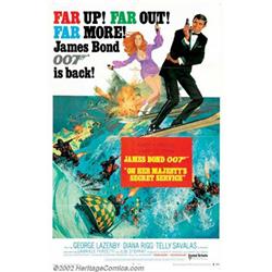 On Her Majesty's Secret Service (United Artists, 1969). One Sheet (27" X 41") Style B. In this, t...