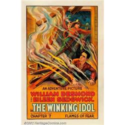 Winking Idol (Universal, 1926). One Sheet (27" X 41"). Early silent serial Western directed by Jo...