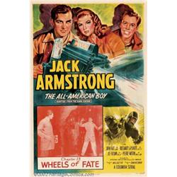 Jack Armstrong, All American Boy (Columbia, 1940). One Sheet (27" X 41"). Chapter 13 "Wheels of F...