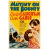 Image 1 : Mutiny On The Bounty (MGM, 1935). One Sheet (27" X 41"). Spectacular adaptation of the Nordhoff-H...