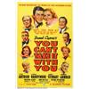 Image 1 : You Can't Take It With You (Columbia, 1938). One Sheet (27" X 41"). A Kaufman-Hart play about an...