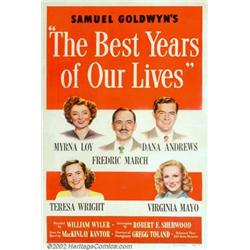 Best Years of Our Lives (RKO, 1946). One Sheet (27" X 41") Style A. Winner of seven Oscars, inclu...