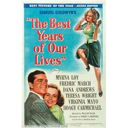 Best Years of Our Lives (RKO, 1946). One Sheet (27" X 41") Style B. Very Fine on Linen.  Importan...