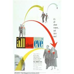 All About Eve (20th Century Fox, 1950). One Sheet (27" X 41"). Joseph Mankiewicz's biting satire...