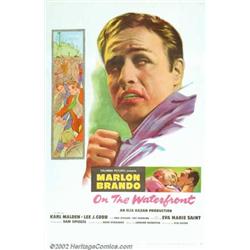 On the Waterfront (Columbia, 1954). One Sheet (27" X 41"). One of the most important films of the...