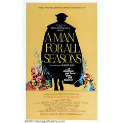 A Man For All Seasons (Columbia, 1966). One Sheet (27" X 41"). Roadshow one sheet for Fred Zinnem...
