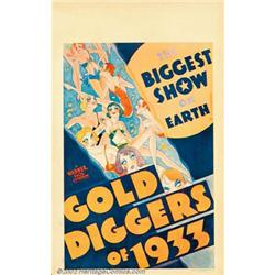 Gold Diggers of 1933 (Warner Brothers, 1933). Window Card (14" X 22"). Story of three out-of-work...