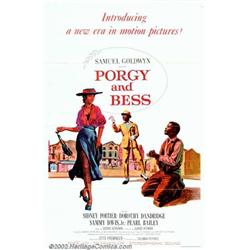 Porgy and Bess (Columbia, 1959). One Sheet (27" X 41"). This Oscar-winning Gershwin folk opera br...