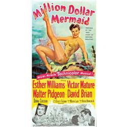 Million Dollar Mermaid (MGM, 1952). Three Sheet (41" X 81"). Esther Williams stars in this biopic...