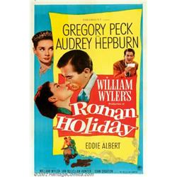 Roman Holiday (Paramount, 1953). One Sheet (27" X 41"). Charming fantasy romance which gave Audre...