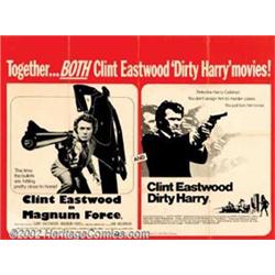 Magnum Force/Dirty Harry combo (Warner Brothers, 1973). British Quad (30" X 40"). Clint Eastwood...