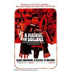 A Fistful of Dollars (United Artists, 1967). One Sheet (27" X 41"). This remake of Kurosawa's "Yo...