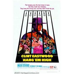Hang 'Em High (United Artists, 1968). One Sheet (27  X 41 ). After Clint Eastwood success with th...