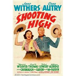 Shooting High (20th Century Fox, 1940). One Sheet (27" X 41"). Gene Autry was loaned out to Fox t...
