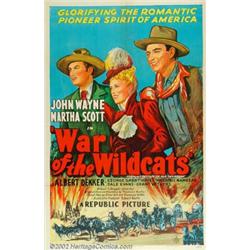 War Of The Wildcats (Republic, 1943). One Sheet (27" X 41"). Stone lithograph early re-release on...