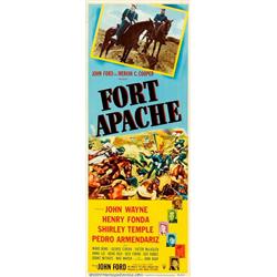 Fort Apache (RKO, 1948). Insert (14" X 36"). The first of the John Ford cavalry trilogy stars Joh...