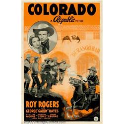 Colorado (Republic, 1940). One Sheet (27" X 41"). Roy Rogers in an early outing as a Union Army L...