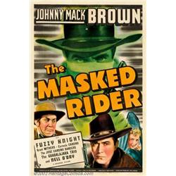 Masked Rider, The (Universal, 1941). One Sheet (27"X 41"). Johnny Mack Brown, a former football s...