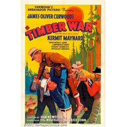 Timber War (Ambassador Pictures, 1935). One Sheet (27" X 41"). This early Kermit Maynard film dea...