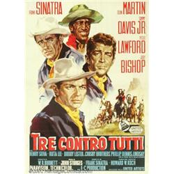 Sergeant's Three (United Artists, 1962). Italian (39" X 54"). Rat Pack remake of "Gunga Din". Thi...