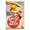 Image 1 : Crazy Over Daisy (RKO 1950). One Sheet (27" X 41"). Donald Duck , in the 1890's, is going to see...