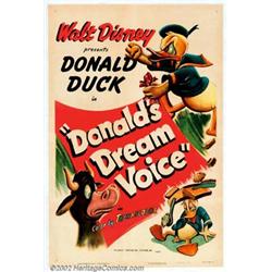 Donald's Dream Voice (RKO, 1948). One Sheet (27" X 41"). In this, one of the more creative entrie...
