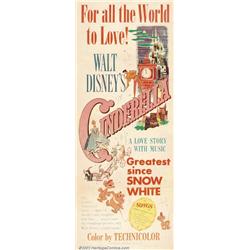 Cinderella (RKO, 1950). Insert (14" X 36"). Classic children's tale retold through animation as o...