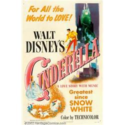 Cinderella (RKO, 1950). One Sheet (27  X 41 ). Walt Disney's classic retelling of the famous Grim...