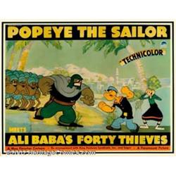 Popeye the Sailor Meets Ali Baba's Forty Thieves (Paramount, 1937). Half Sheet (22" X 28"). Fleis...