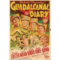 Guadalcanal Diary (20th Century Fox, 1943). Australian One Sheet (27 " X 39"). A war corresponden...