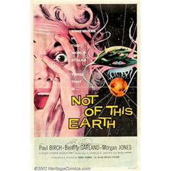 Not of this Earth (Allied Artists, 1957). One Sheet (27" X 41"). Produced and directed by Roger C...