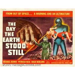 Day the Earth Stood Still (20th Century Fox, 1951). Half Sheet (22" X 28"). This film remains at...