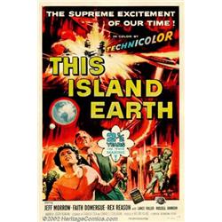 This Island Earth (Universal, 1955). One Sheet (27" X 41"). Several scientists are chosen by alie...