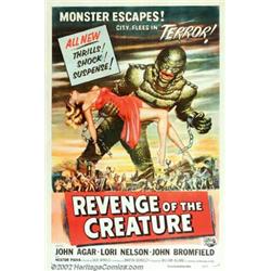 Revenge Of The Creature (Universal, 1955). One Sheet (27" X 41"). The sequel to Universal's "Crea...