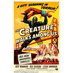 Creature Walks Among Us, The (Universal, 1956). One Sheet (27" X 41"). This, the third and final...