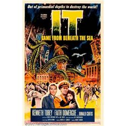 It Came From Beneath the Sea (Columbia, 1955). One Sheet (27" X 41"). A giant octopus with six ar...