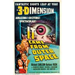 It Came From Outer Space (Universal, 1953). One Sheet (27" X 41"). This 3-D film, based on Ray Br...